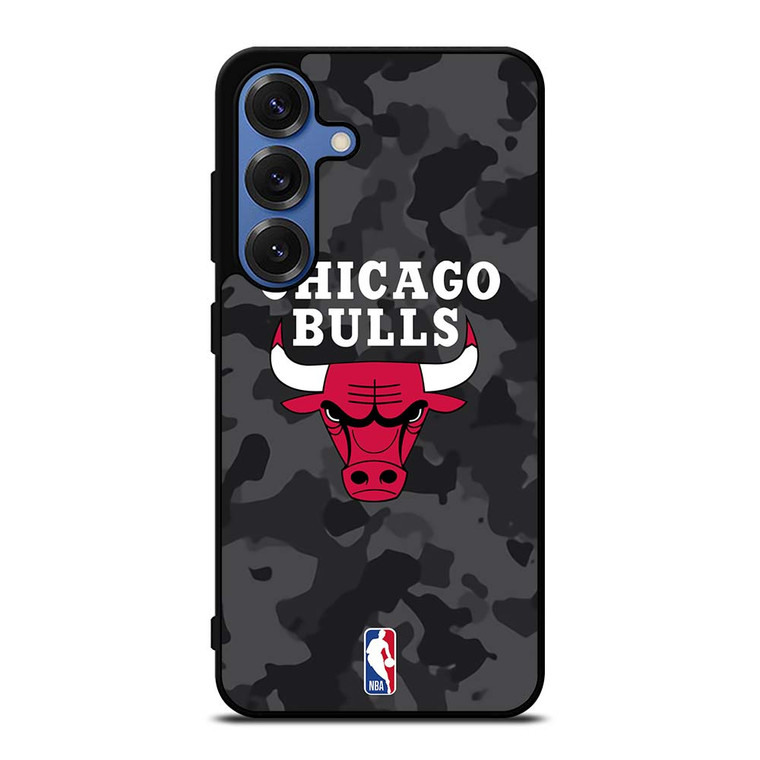 CHICAGO BULLS BLACK CAMO Samsung Galaxy S25 Case Cover