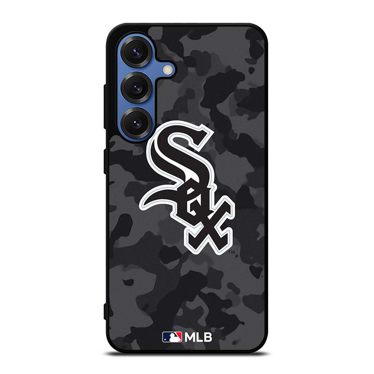 CHICAGO WHITE SOX BASEBALL BLACK CAMO Samsung Galaxy S25 Case Cover
