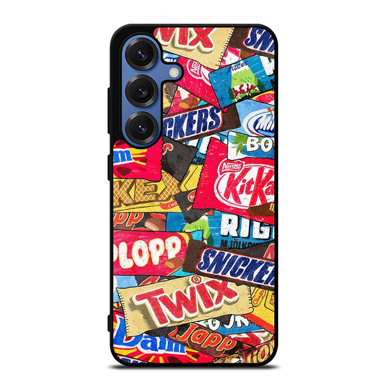 CHOCOLATE WAFER SNACK COLLAGE Samsung Galaxy S25 Case Cover