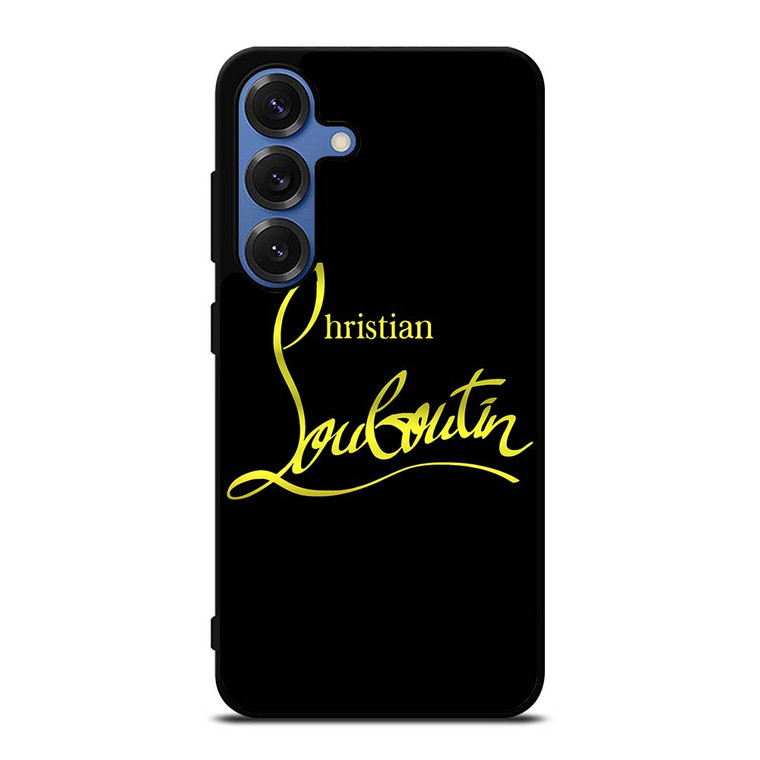 CHRISTIAN LOUBOUTIN GOLD LOGO Samsung Galaxy S25 Case Cover
