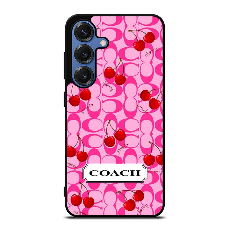 COACH NEW YORK LOGO CHERRY Samsung Galaxy S25 Case Cover