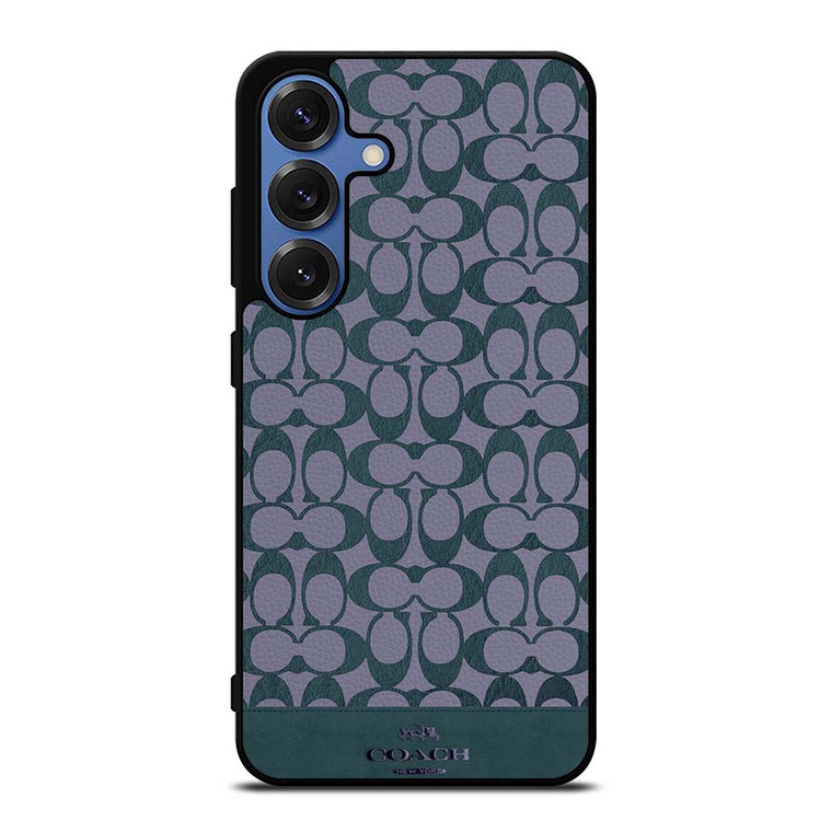 COACH NEW YORK LOGO PATTERN GREEN EMBLEM Samsung Galaxy S25 Case Cover