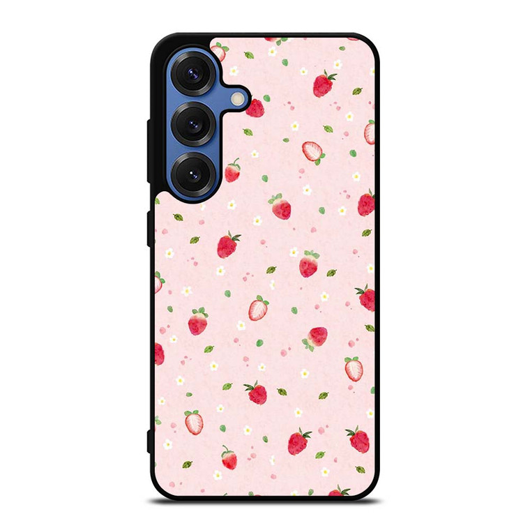 CUTE STRAWBERRY PATTERN Samsung Galaxy S25 Case Cover