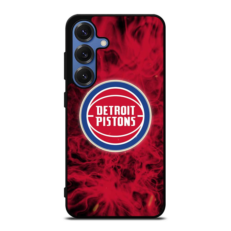 DETROIT PISTONS BASKETBALL NBA FIRE Samsung Galaxy S25 Case Cover