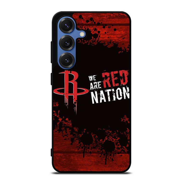 HOUSTON ROCKETS NBA WE ARE RED NATION Samsung Galaxy S25 Case Cover
