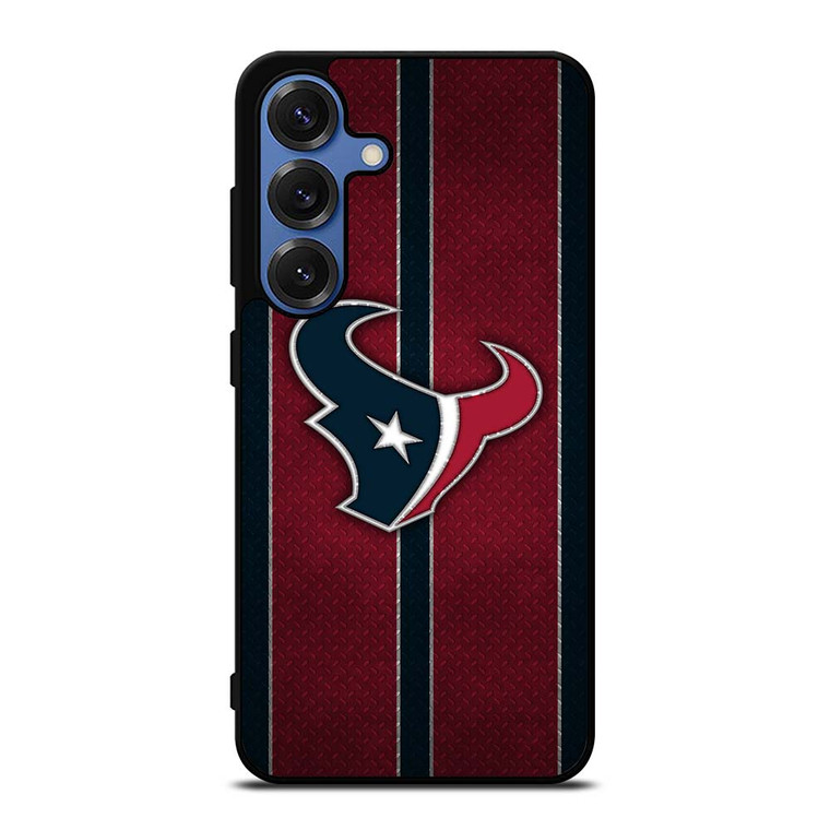 HOUSTON TEXANS NFL METAL STRIPE Samsung Galaxy S25 Case Cover