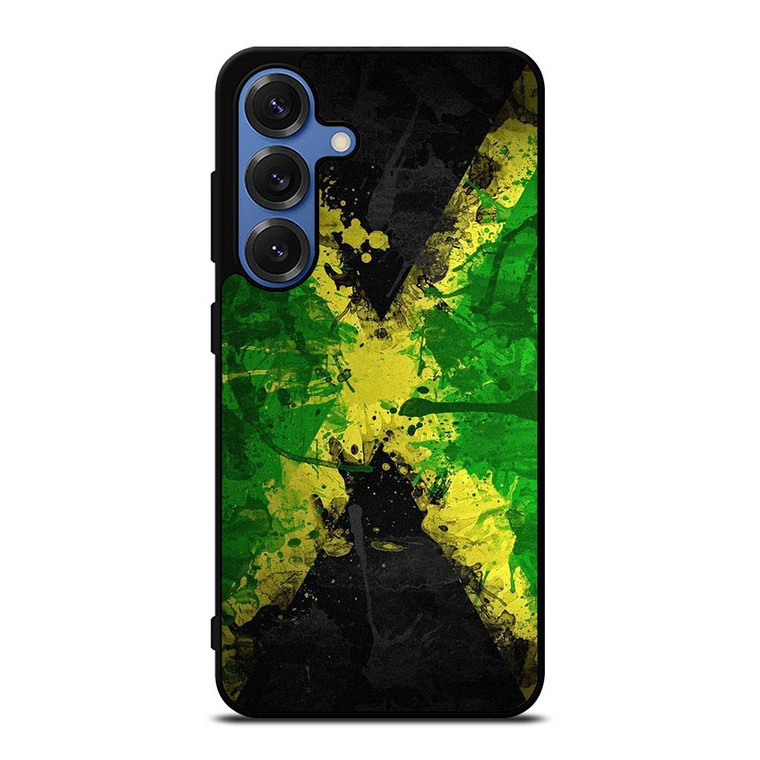 JAMAICAN FLAG SPLASH Samsung Galaxy S25 Case Cover
