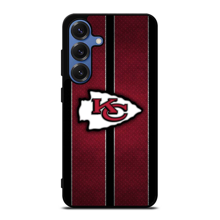 KANSAS CITY CHIEFS NFL METAL STRIPE Samsung Galaxy S25 Case Cover