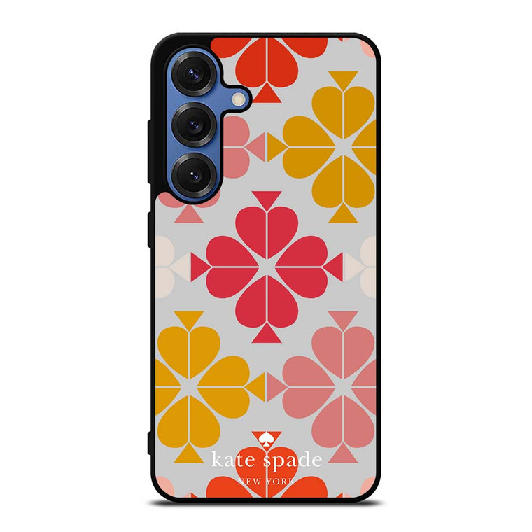 KATE SPADE JACQUARD PINK YELLOW Samsung Galaxy S25 Case Cover KATE SPADE JACQUARD PINK YELLOW Samsung Galaxy S25 Case Cover