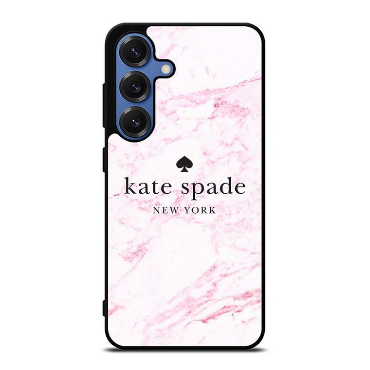 KATE SPADE NEW YORK LOGO PINK MARBLES Samsung Galaxy S25 Case Cover