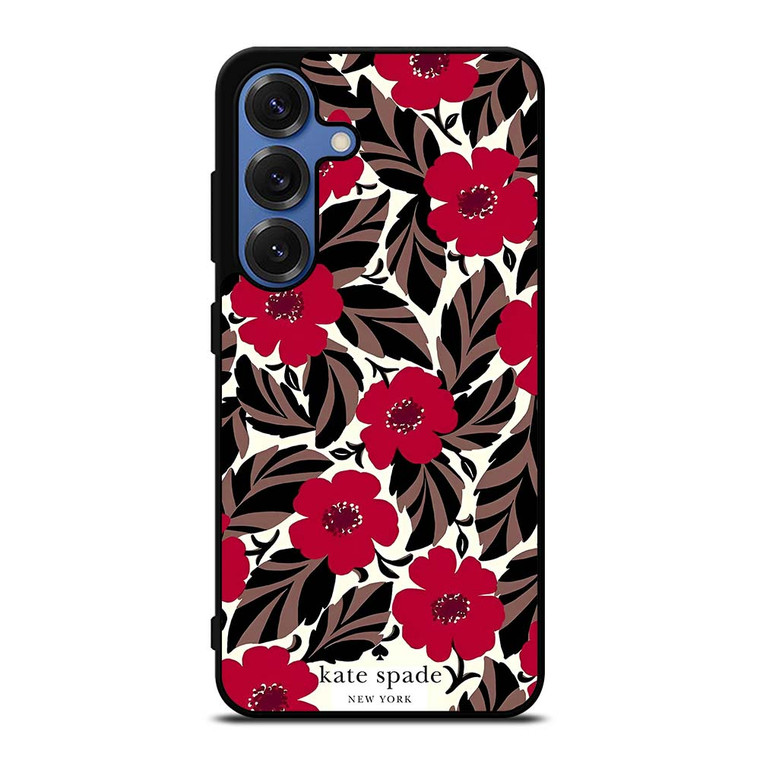 KATE SPADE NEW YORK LOGO RED ROSES Samsung Galaxy S25 Case Cover KATE SPADE NEW YORK LOGO RED ROSES Samsung Galaxy S25 Case Cover