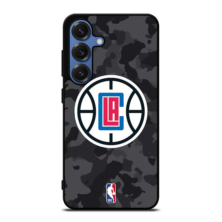 LOS ANGELES CLIPPERS BLACK CAMO Samsung Galaxy S25 Case Cover