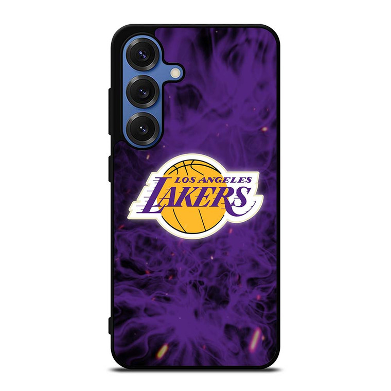 LOS ANGELES LAKERS BASKETBALL NBA FIRE Samsung Galaxy S25 Case Cover