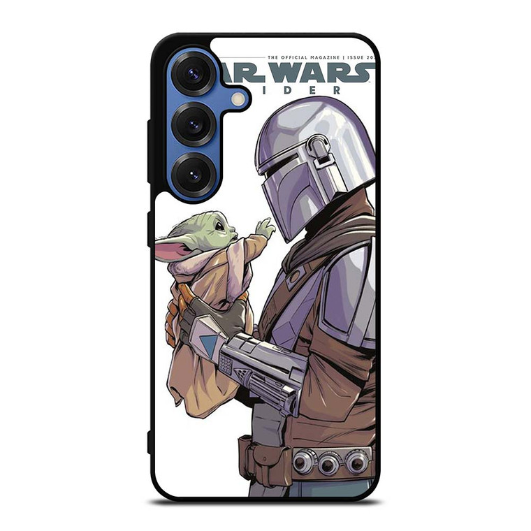 MANDALORIAN AND BABY YODA STAR WARS INSIDER Samsung Galaxy S25 Case Cover