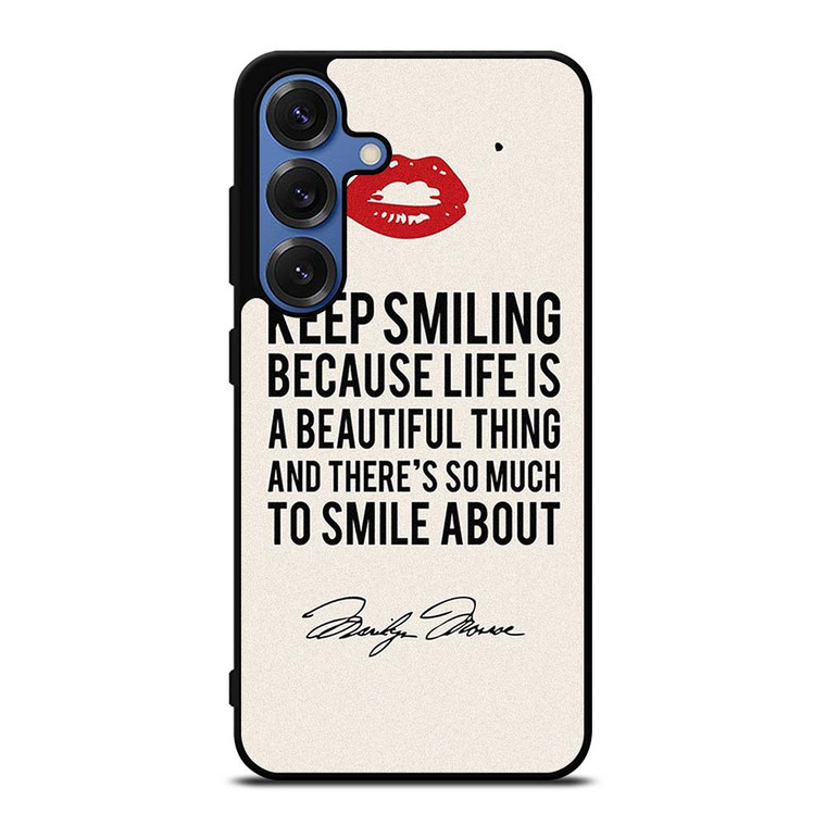 MARILYN MONROE QUOTES Samsung Galaxy S25 Case Cover