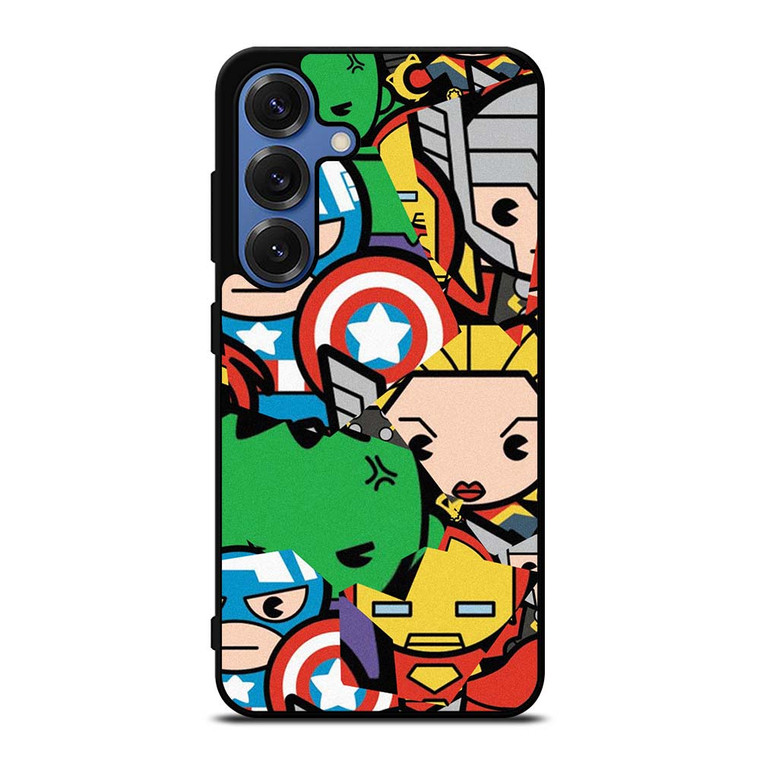 MARVEL COMIC CHARACTERS COLLAGE Samsung Galaxy S25 Case Cover