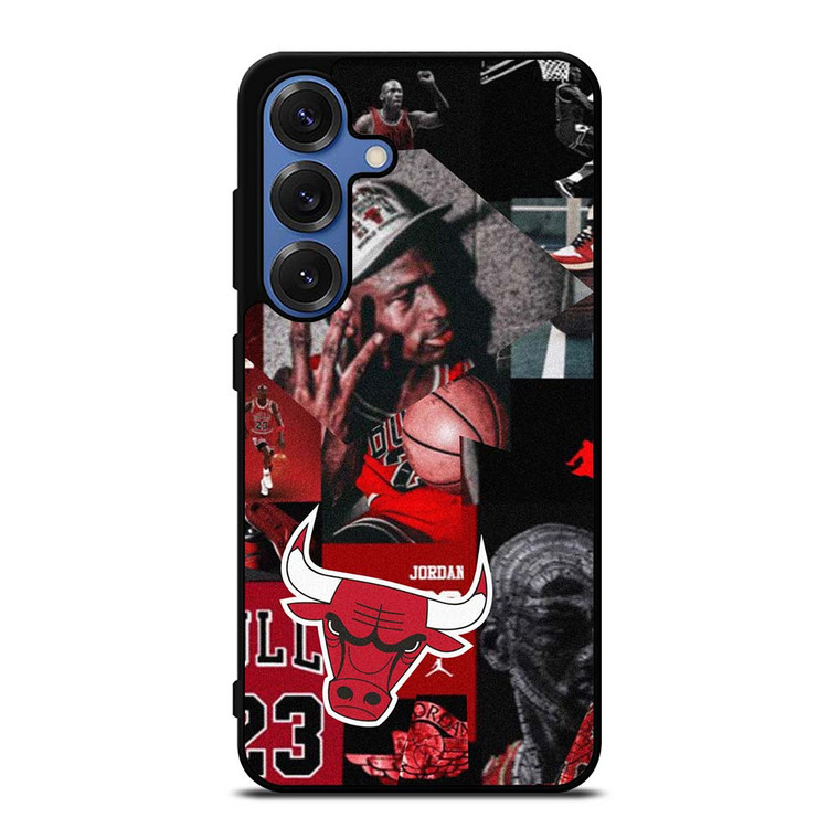 MICHAEL JORDAN CHICAGO BULLS COLLAGE Samsung Galaxy S25 Case Cover