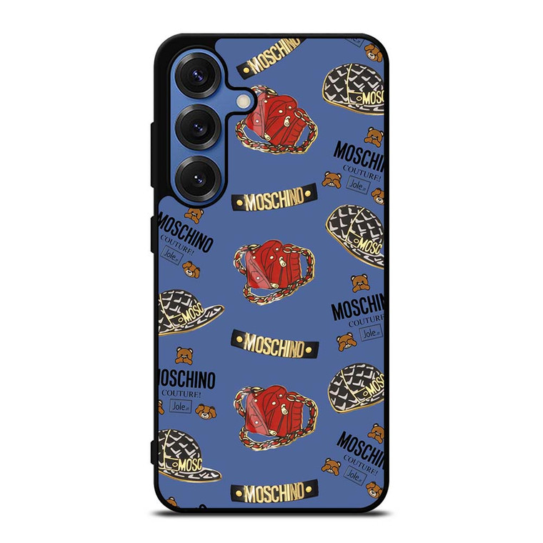 MOSCHINO BEAR COUTURE PATTERN Samsung Galaxy S25 Case Cover