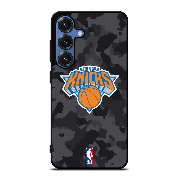 NEW YORK KNICKS BLACK CAMO Samsung Galaxy S25 Case Cover