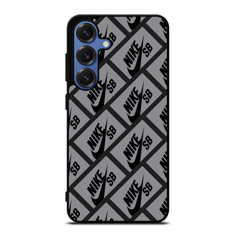 NIKE SB SKATEBOARD BOX PATTERN GREY Samsung Galaxy S25 Case Cover