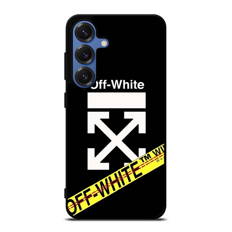 OFF WHITE YELLOW LABEL Samsung Galaxy S25 Case Cover