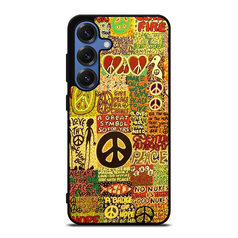 PEACE TAPESTRY PATTERN Samsung Galaxy S25 Case Cover