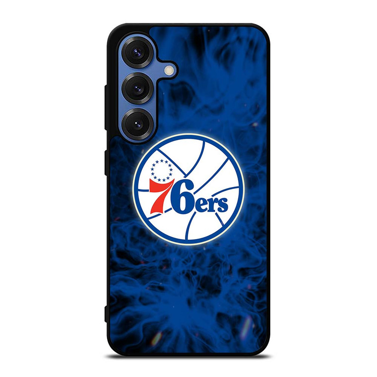 PHILADELPHIA 76ERS BASKETBALL NBA FIRE Samsung Galaxy S25 Case Cover
