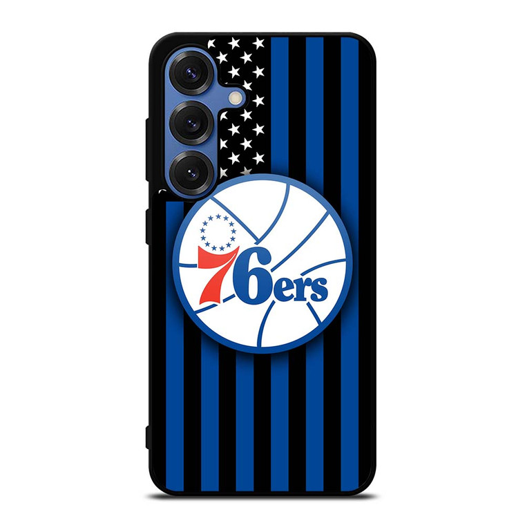 PHILADELPHIA 76ERS NBA USA FLAG Samsung Galaxy S25 Case Cover