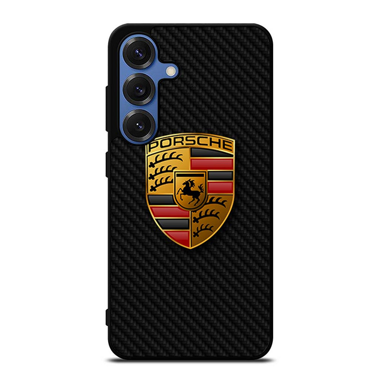 PORSCHE AUTOMOBILE CARBON FIBER Samsung Galaxy S25 Case Cover