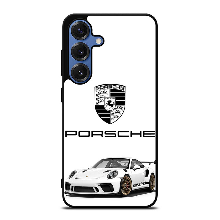 PORSCHE GT3 RS WHITE Samsung Galaxy S25 Case Cover