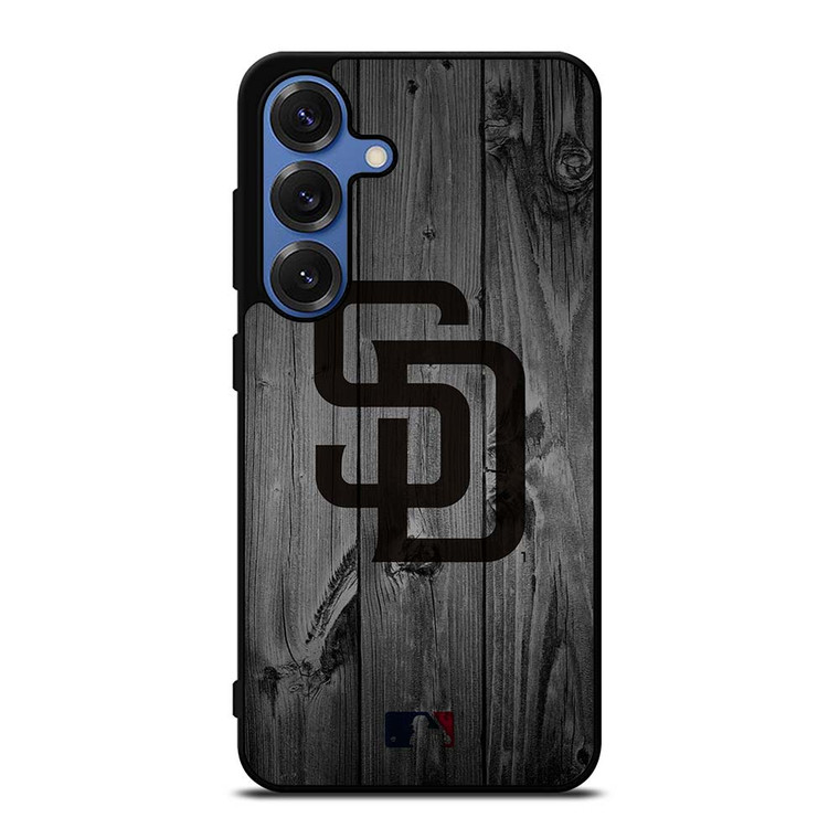 SAN DIEGO PADRES BASEBALL MLB WOOD LOGO Samsung Galaxy S25 Case Cover