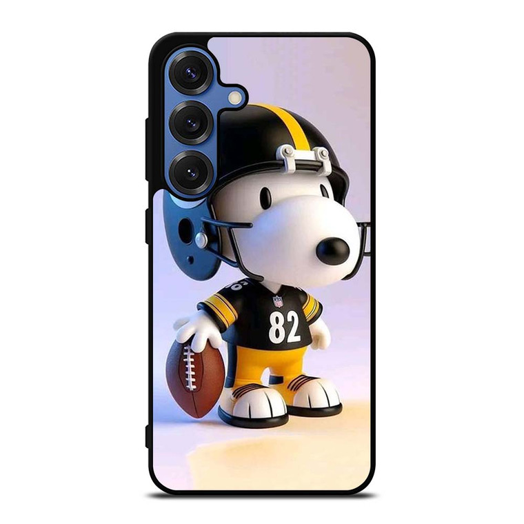 SNOOPY PITTSBURGH STEELERS FOOTBALL Samsung Galaxy S25 Case Cover