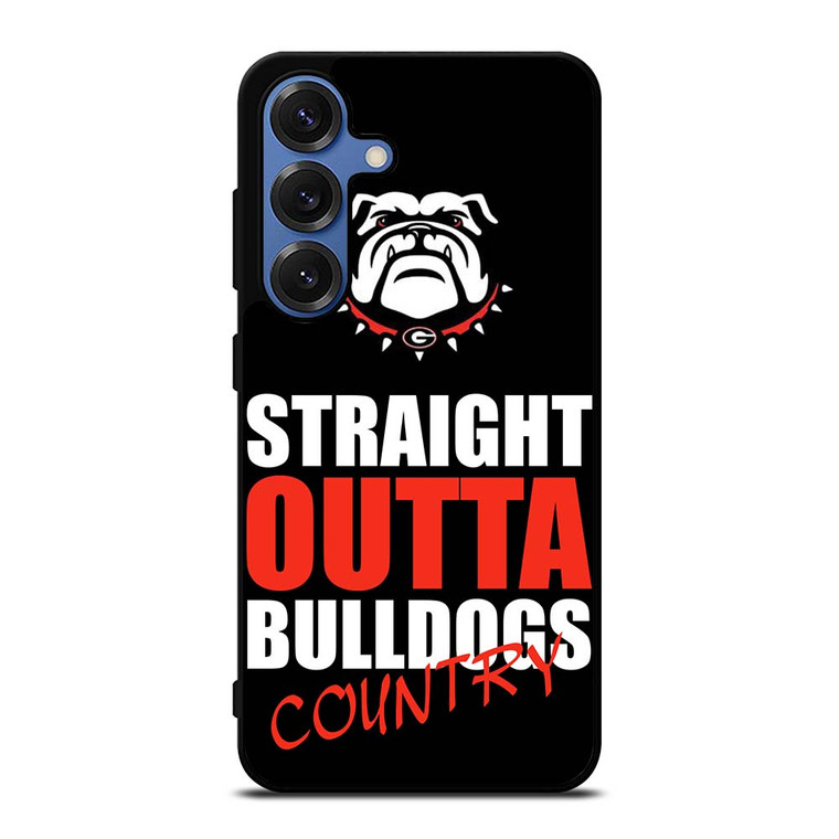 STRAIGHT OUTTA GEORGIA BULLDOGS Samsung Galaxy S25 Case Cover