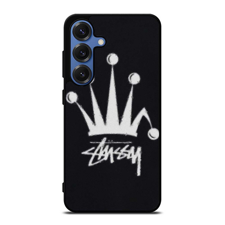 STUSSY FUZZY REGAL CROWN Samsung Galaxy S25 Case Cover