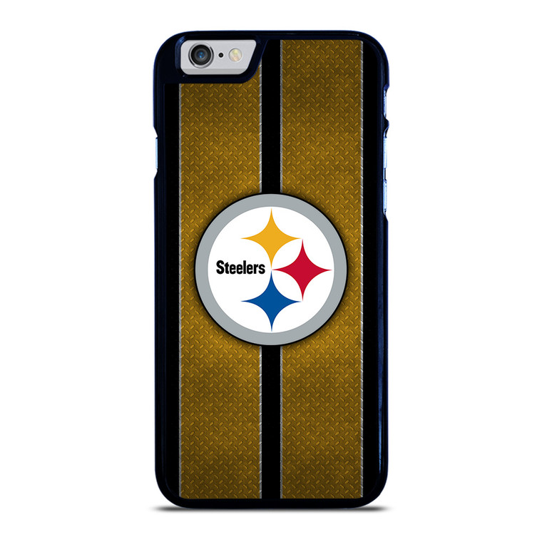 PITTSBURGH STEELERS NFL METAL STRIPE iPhone 6 / 6S Case Cover PITTSBURGH STEELERS NFL METAL STRIPE iPhone 6 / 6S Case Cover