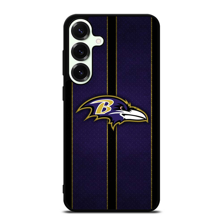 BALTIMORE RAVENS NFL METAL STRIPE Samsung Galaxy S25 Plus Case Cover