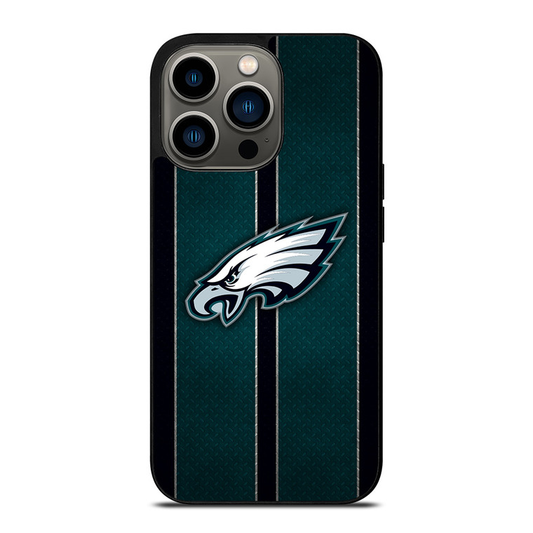 PHILADELPHIA EAGLES NFL METAL STRIPE iPhone 13 Pro Case Cover