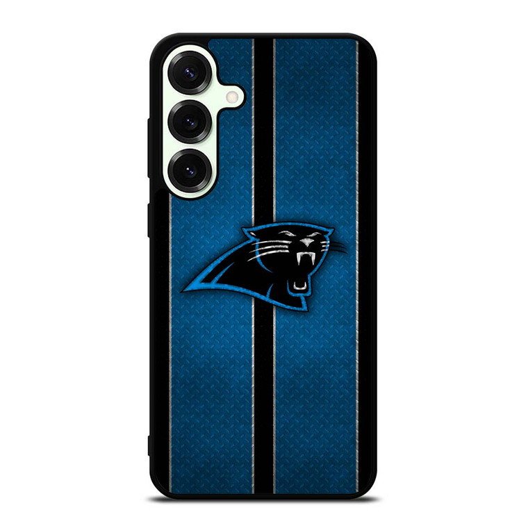 CAROLINA PANTHERS NFL METAL STRIPE Samsung Galaxy S25 Plus Case Cover