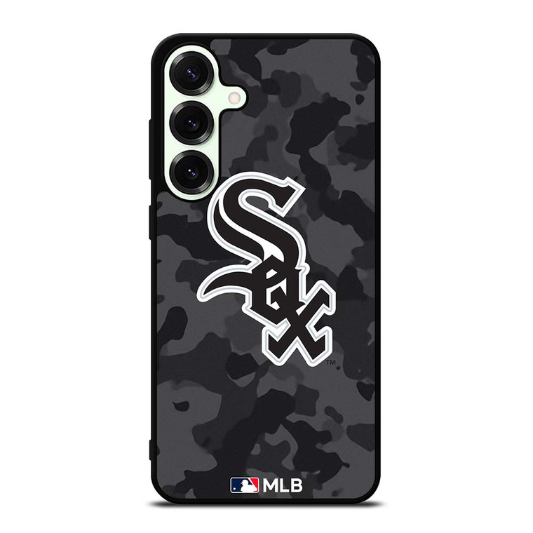 CHICAGO WHITE SOX BASEBALL BLACK CAMO Samsung Galaxy S25 Plus Case Cover