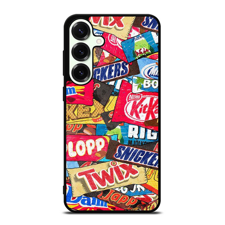 CHOCOLATE WAFER SNACK COLLAGE Samsung Galaxy S25 Plus Case Cover