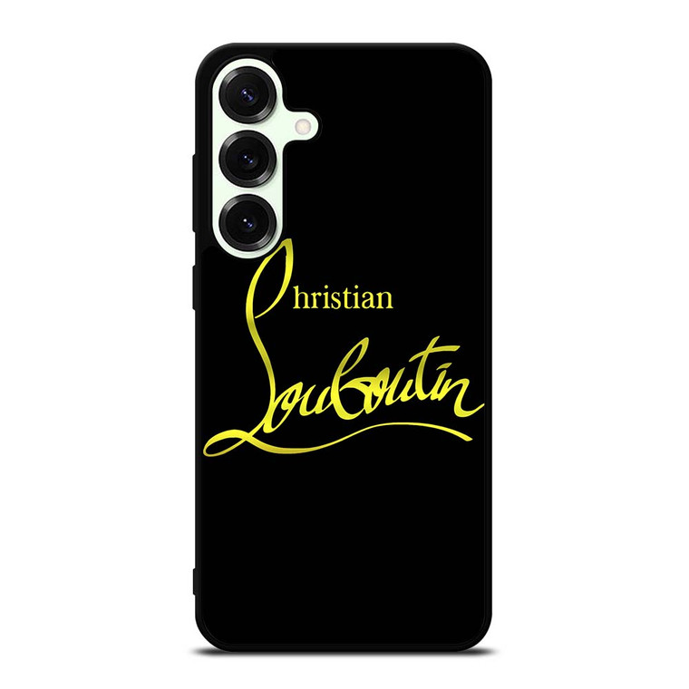CHRISTIAN LOUBOUTIN GOLD LOGO Samsung Galaxy S25 Plus Case Cover