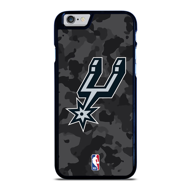 SAN ANTONIO SPURS BLACK CAMO iPhone 6 / 6S Case Cover SAN ANTONIO SPURS BLACK CAMO iPhone 6 / 6S Case Cover