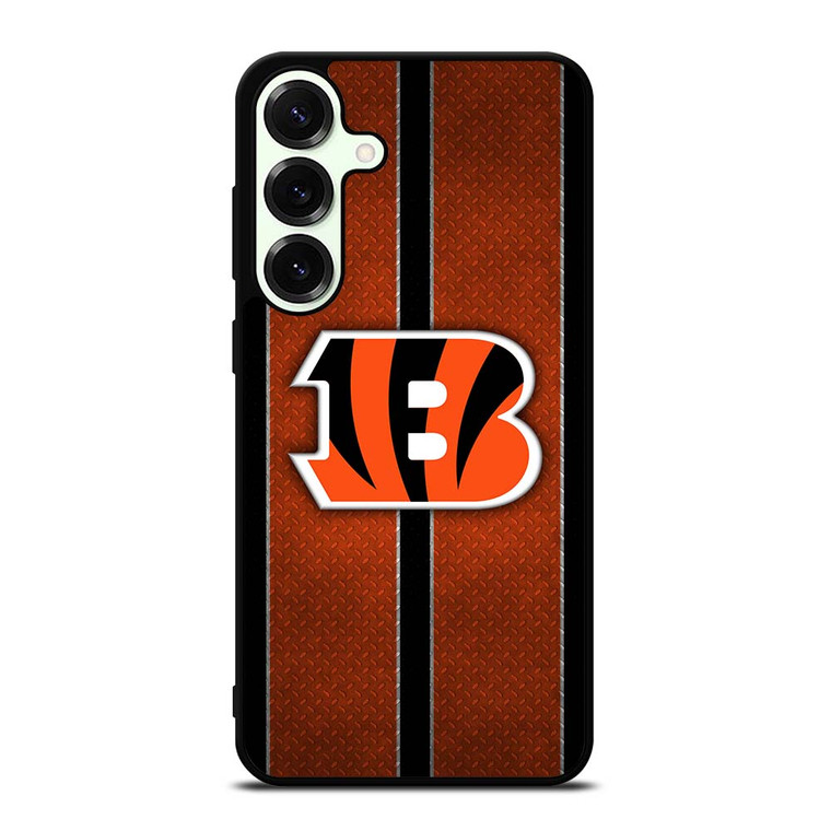 CINCINNATI BENGALS NFL METAL STRIPE Samsung Galaxy S25 Plus Case Cover