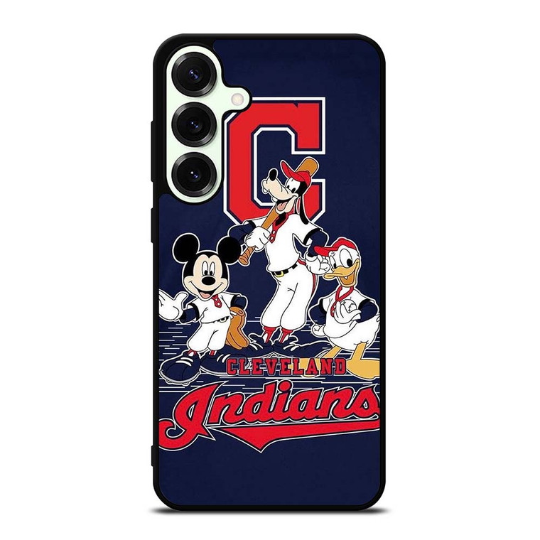 CLEVELAND INDIANS BASEBALL DISNEY MICKEY DONALD GOOFY Samsung Galaxy S25 Plus Case Cover