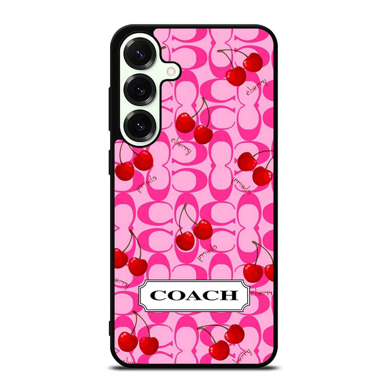 COACH NEW YORK LOGO CHERRY Samsung Galaxy S25 Plus Case Cover