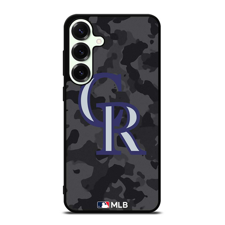 COLORADO ROCKIES BASEBALL BLACK CAMO Samsung Galaxy S25 Plus Case Cover