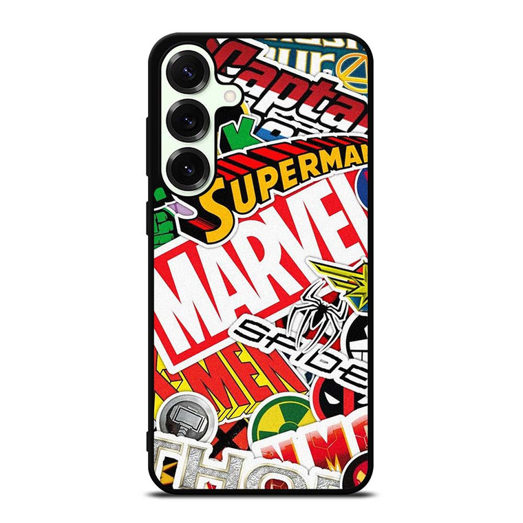 DC MARVEL SUPERHERO COLLAGE Samsung Galaxy S25 Plus Case Cover