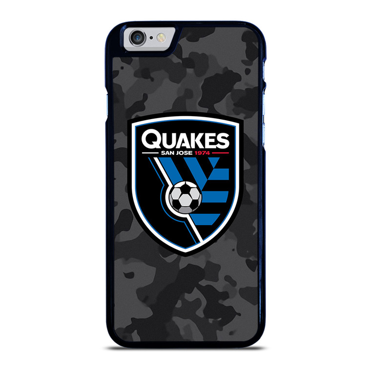 SAN JOSE EARTHQUAKES MLS BLACK CAMO iPhone 6 / 6S Case Cover SAN JOSE EARTHQUAKES MLS BLACK CAMO iPhone 6 / 6S Case Cover