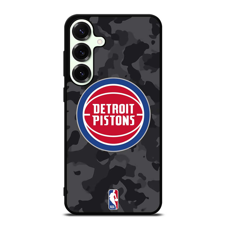 DETROIT PISTONS BLACK CAMO Samsung Galaxy S25 Plus Case Cover