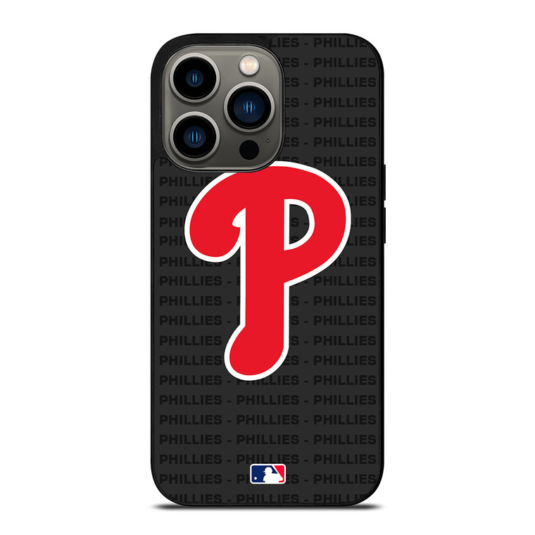 PHILADELPHIA PHILLIES BASEBALL BLACK iPhone 13 Pro Case Cover PHILADELPHIA PHILLIES BASEBALL BLACK iPhone 13 Pro Case Cover